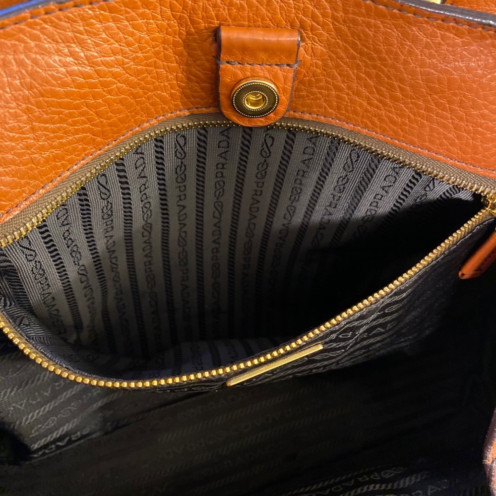 🧡AUTHENTIC VINTAGE Prada Leather Diano Tote - Picture 9 of 10